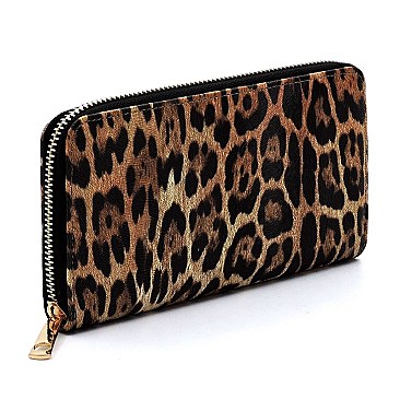 Leopard Zipper 2-in-1 Shoulder Bag Hobo