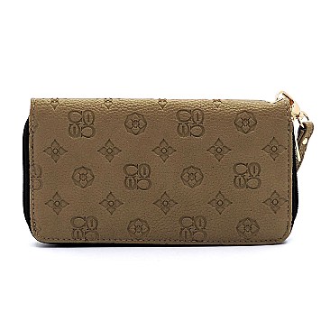 Embossed Monogram DOME SATCHEL WALLET SET