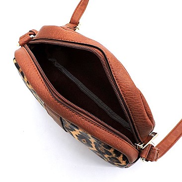 Leopard Colorblock 3-in-1 Backpack