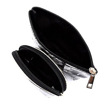 3-in-1 Magazine Cover Collage Cosmetic Case