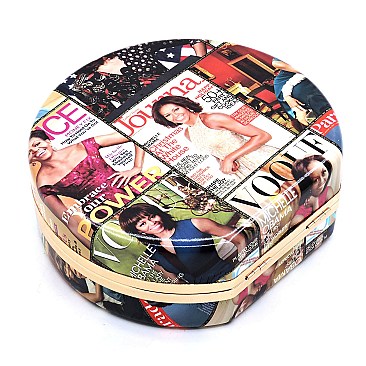 Michelle Obama Metal Frame Cross Body Clutch