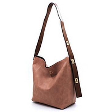 Fashion Twist Lock 2-in-1 Shoulder Bag