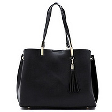 Fashion Tassel Multi Compartment Satchel