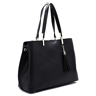 Fashion Tassel Multi Compartment Satchel