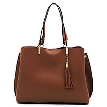Fashion Tassel Multi Compartment Satchel