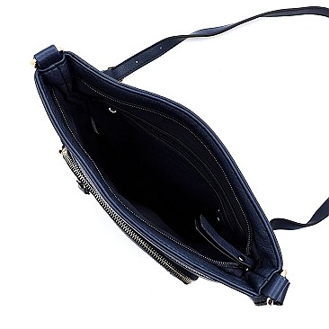 Multi-Pocket Cross Body Messenger