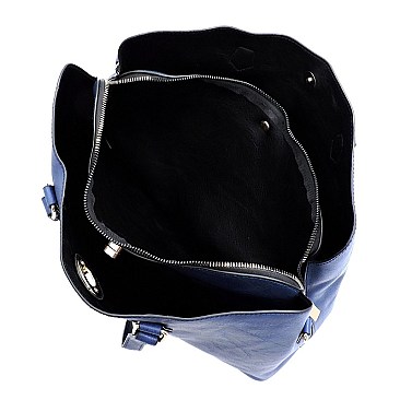 Fashion Twist Lock 3-in-1 Satchel