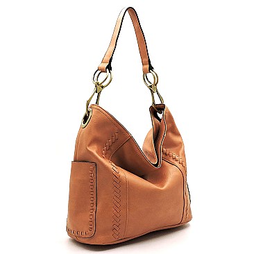 Fashion Whipstitch Bucket Shoulder Bag