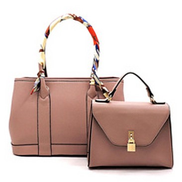 Fashion Scarf Top Handle 2-in-1 Satchel