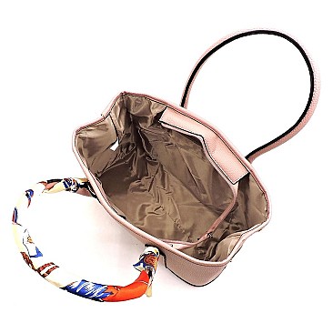 Fashion Scarf Top Handle 2-in-1 Satchel