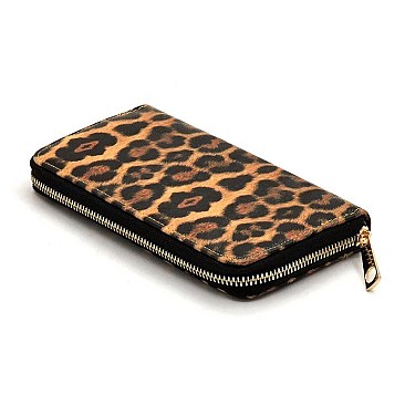 Studded Motorcycle Jacket Leopard Trim 2-in-1 Boston Bag