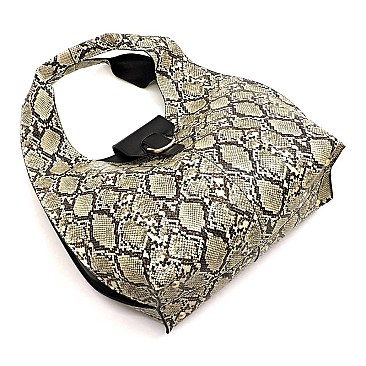 Python Snake Skin 2-in-1 Shoulder Bag