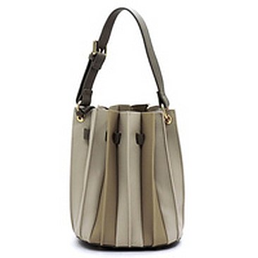 Multi Accordion Stripe 2-in-1 Bucket Bag