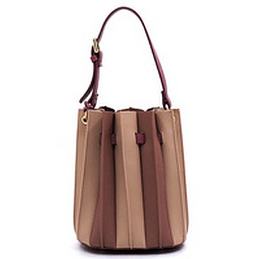 Multi Accordion Stripe 2-in-1 Bucket Bag