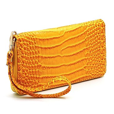 Croc Alligator 2-in-1 Shopper & Wallet Set