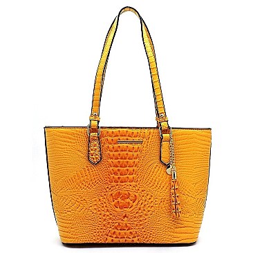 Croc Alligator 2-in-1 Shopper & Wallet Set