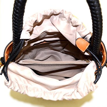 2 in 1 Alligator Skin Satchel & Wallet Set