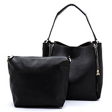 Fashion Zipper Python 2-in-1 Bucket