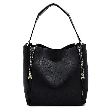 Fashion Zipper Python 2-in-1 Bucket