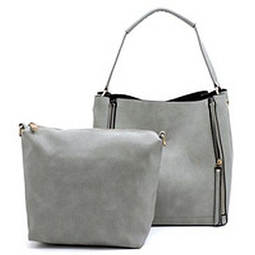 Fashion Zipper Python 2-in-1 Bucket