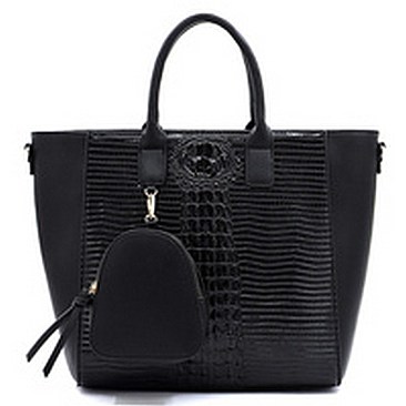 Croc Alligator 2-in-1 Shopper