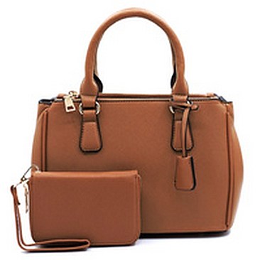 Saffiano Textured 2-in-1 Satchel