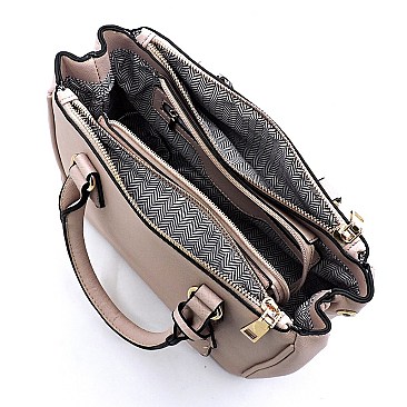 Saffiano Textured 2-in-1 Satchel