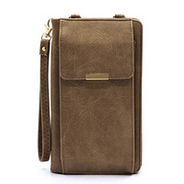 Bifold Wallet Crossbody Cell Phone Case