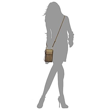 Bifold Wallet Crossbody Cell Phone Case