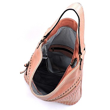 Fashion Woven 2-in-1 Shoulder Bag Hobo