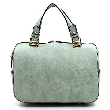 2-Way Double Tassel Accent Boston Satchel