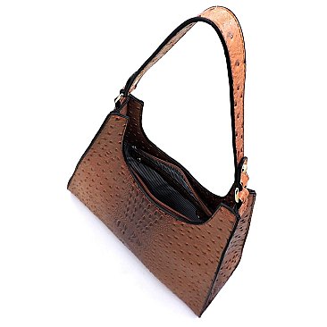 Ostrich Croc 3-in-1 Shoulder Bag