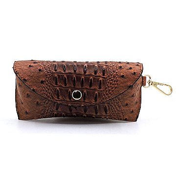Ostrich Croc 3-in-1 Shoulder Bag