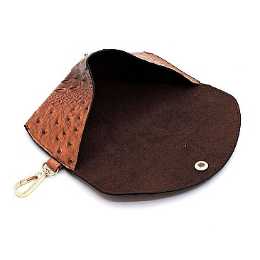 Ostrich Croc 3-in-1 Shoulder Bag