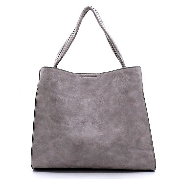 Weaved Top Handle 3-in-1 Satchel