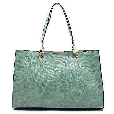 3-in-1 Python Snake Skin Satchel