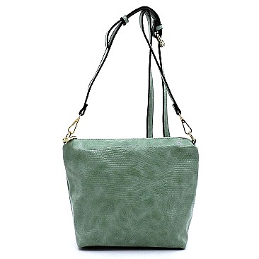 3-in-1 Python Snake Skin Satchel