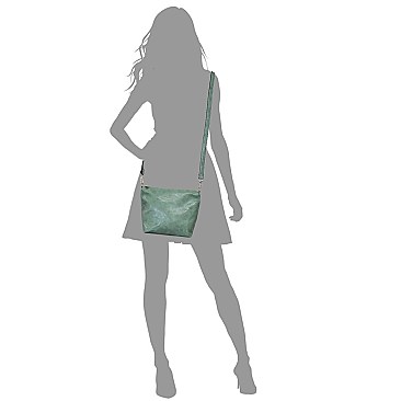 3-in-1 Python Snake Skin Satchel