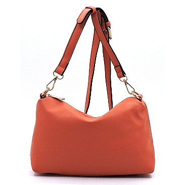 Fashion Laser Cut Perforated 2-in-1 Shoulder Bag