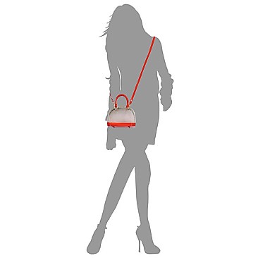 Stylish Jelly Candy See Thru Cute Dome Satchel