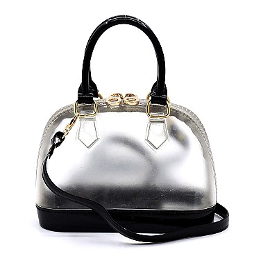 Stylish Jelly Candy See Thru Cute Dome Satchel