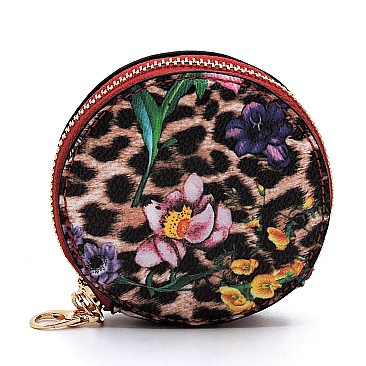 3-in-1 Leopard Flower Crossbody Set
