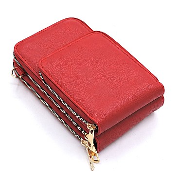 Trendy Queen Bee Stripe Crossbody Bag Cell Phone Purse