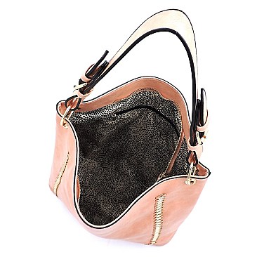Fashion Whipstitch Chain 2-in-1 Shoulder Bag Hobo