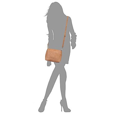 Fashion Whipstitch Chain 2-in-1 Shoulder Bag Hobo