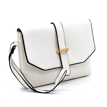 3-in-1 Geometric Stripe Satchel