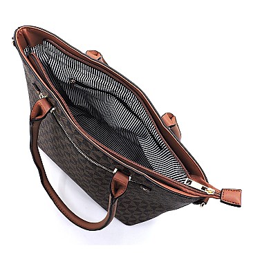 2-in-1 Monogram Shopper Wallet Set
