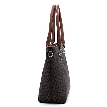 2-in-1 Monogram Shopper Wallet Set