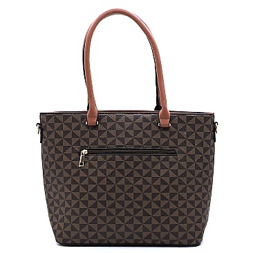 2-in-1 Monogram Shopper Wallet Set