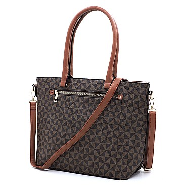 2-in-1 Monogram Shopper Wallet Set